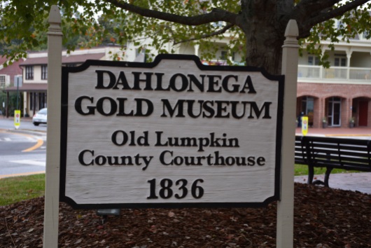 Dahlonega Gold Museum sign